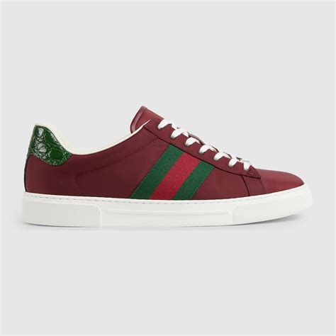 Men's Ace sneaker in Rosso Ancora red nylon 